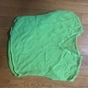 Green Crochet Vest